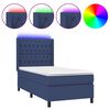 vidaXL k&eacute;k sz&ouml;vet rug&oacute;s &eacute;s LED-es &aacute;gy matraccal 90x200 cm