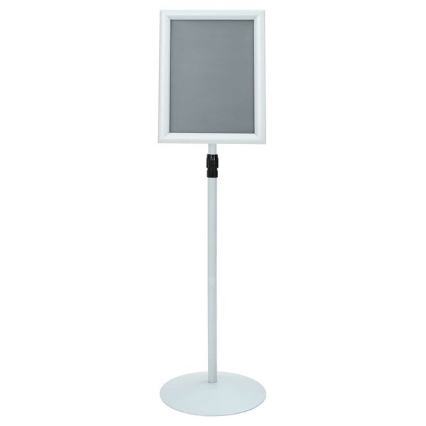 vidaXL Pedestal poszter &aacute;llv&aacute;ny Ez&uuml;st 33 x 33 x 126 cm PVC &eacute;s Ac&eacute;l