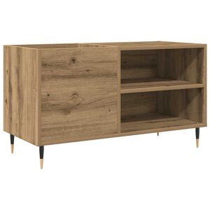 vidaXL k&eacute;zműves t&ouml;lgy sz&iacute;nű szerelt fa hanglemezszekr&eacute;ny 84,5x38x48 cm