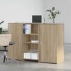 vidaXL recepci&oacute;s pult sonoma t&ouml;lgy 155x50x103,5 cm szerelt fa