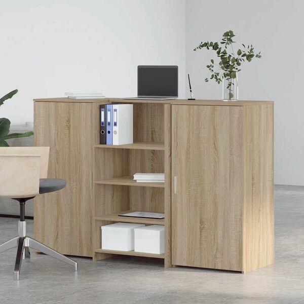 vidaXL recepci&oacute;s pult sonoma t&ouml;lgy 155x50x103,5 cm szerelt fa