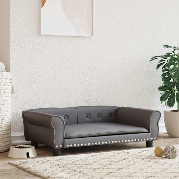 vidaXL sz&uuml;rke műbőr kutya&aacute;gy 95x55x30 cm