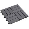 vidaXL Faszeg&eacute;ly j&aacute;r&oacute;lap 30 db Sz&uuml;rke 30 x 30 cm Ak&aacute;cfa