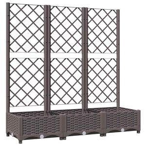 vidaXL barna PP kerti vir&aacute;gl&aacute;da r&aacute;ccsal 120 x 40 x 121,5 cm