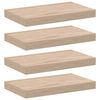 vidaXL 4 db szerelt fa f&uuml;ggőpolc 40 x 23,5 x 4 cm