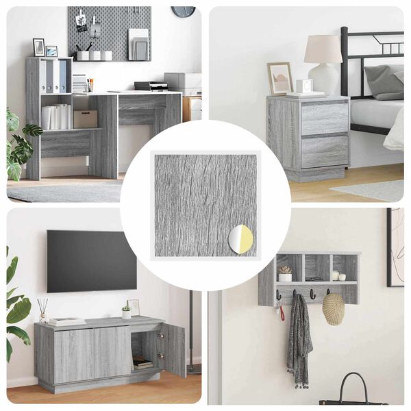 vidaXL &Ouml;ntapad&oacute; csavar bor&iacute;t&oacute; 12 pcs Sz&uuml;rke Sonoma &Oslash; 20 x 0,5 mm