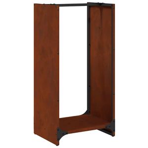 vidaXL tűzifa &aacute;llv&aacute;ny 40x30x80 cm időj&aacute;r&aacute;s&aacute;ll&oacute; ac&eacute;lb&oacute;l