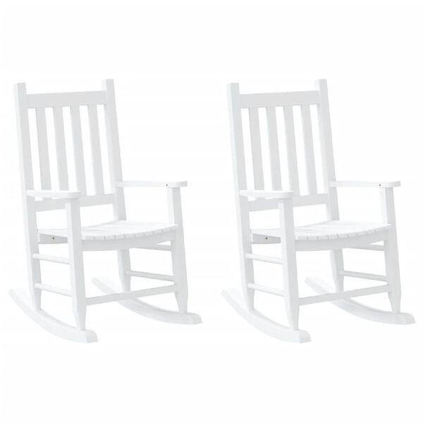 vidaXL 2 db feh&eacute;r t&ouml;m&ouml;r ny&aacute;rfa gyerekhintasz&eacute;k