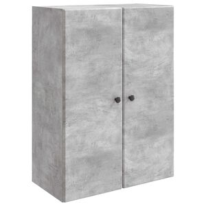 vidaXL Fali szekr&eacute;ny Betonsz&uuml;rke 66 x 34,5 x 90 cm Szerelt Fa