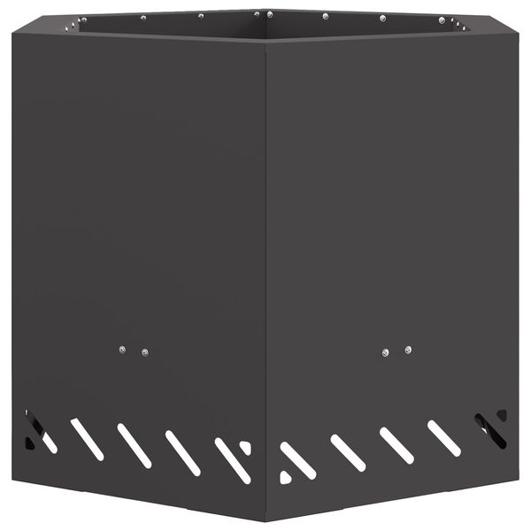 vidaXL Füstmentes Tűzhely Fekete 58 x 58 x 51 cm Acél