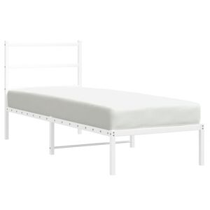 vidaXL feh&eacute;r f&eacute;m &aacute;gykeret matrac n&eacute;lk&uuml;l fejt&aacute;ml&aacute;val 180 x 200 cm