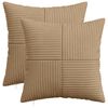 vidaXL P&aacute;rna huzat 2 pcs ALMELO Barna 35 x 35 cm cord
