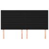 vidaXL fekete sz&ouml;vet fejt&aacute;mla 200 x 5 x 118/128 cm