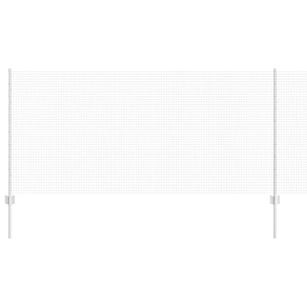 vidaXL Ker&iacute;t&eacute;s oszlopokkal Ez&uuml;st 1 x 100 m Ac&eacute;l