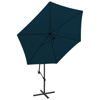 vidaXL 3 m kék konzolos esernyő