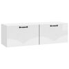 vidaXL Fali TV szekr&eacute;ny Magasf&eacute;nyű Feh&eacute;r 98 x 31 x 30 cm Szerelt Fa
