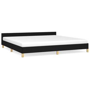 vidaXL fekete sz&ouml;vet &aacute;gykeret matrac n&eacute;lk&uuml;l 200 x 200 cm