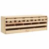 vidaXL 5 rekeszes t&ouml;m&ouml;r fenyőfa ty&uacute;k f&eacute;szkelő 117 x 33 x 38 cm