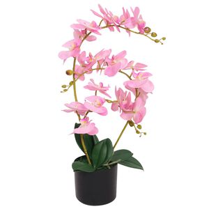 vidaXL műorchidea vir&aacute;gcser&eacute;ppel 65 cm r&oacute;zsasz&iacute;n