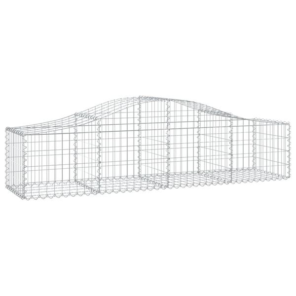 vidaXL 11 db &iacute;ves horganyzott vas gabion kos&aacute;r 200x50x40/60 cm
