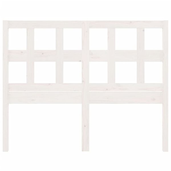 vidaXL feh&eacute;r t&ouml;m&ouml;r fenyőfa &aacute;gyfejt&aacute;mla 205,5 x 4 x 100 cm