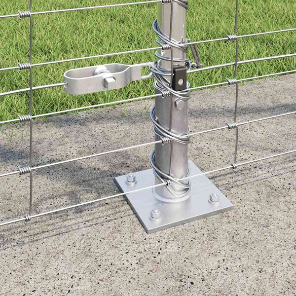 vidaXL Ker&iacute;t&eacute;soszlop Galvaniz&aacute;lt 25 x 1,5 m Ac&eacute;l