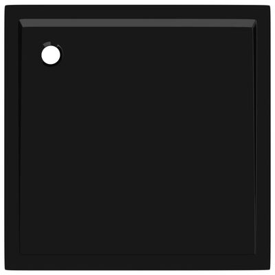 vidaXL fekete négyzet alakú ABS zuhanytálca 90 x 90 cm