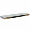 vidaXL 2 db betonsz&uuml;rke MDF lebegő fali polc 80 x 23,5 x 3,8 cm