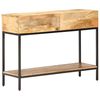 vidaXL t&ouml;m&ouml;r mang&oacute;fa t&aacute;lal&oacute;asztal 100 x 35 x 76 cm