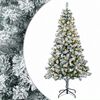vidaXL Műanyag Hajtogat&oacute;s Kar&aacute;csonyfa 120 cm 150 LED Meleg feh&eacute;r