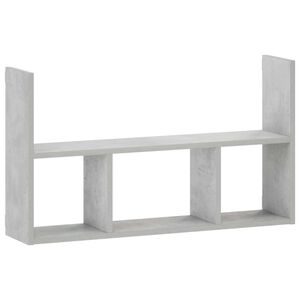 vidaXL Falpolc Betonsz&uuml;rke 78.5 x 17 x 45 cm Szerelt Fa