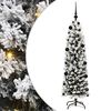 vidaXL Mű kar&aacute;csonyfa 150 LED-del Z&ouml;ld 150 cm PVC, ac&eacute;l &eacute;s műanyag