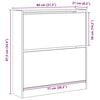 vidaXL Cipőszekr&eacute;ny polcokkal &Ouml;reg fa 80 x 21 x 87,5 cm Faanyag