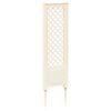 vidaXL Trellis t&uuml;sk&eacute;vel Feh&eacute;r 43 x 6 x 165 cm PP