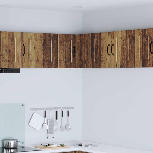 vidaXL Konyhaszekr&eacute;ny polcokkal &Ouml;reg fa 57 x 57 x 40 cm Faanyag