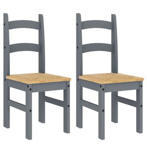 vidaXL 2 db sz&uuml;rke t&ouml;m&ouml;r fenyőfa &eacute;tkezősz&eacute;k 40x46x99 cm