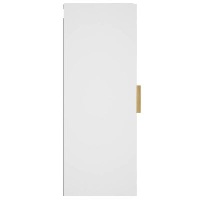 vidaXL fehér szerelt fa faliszekrény 34,5 x 34 x 90 cm
