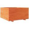 vidaXL viaszbarna t&ouml;m&ouml;r fenyőfa kerti vir&aacute;gl&aacute;da 90 x 90 x 49,5 cm