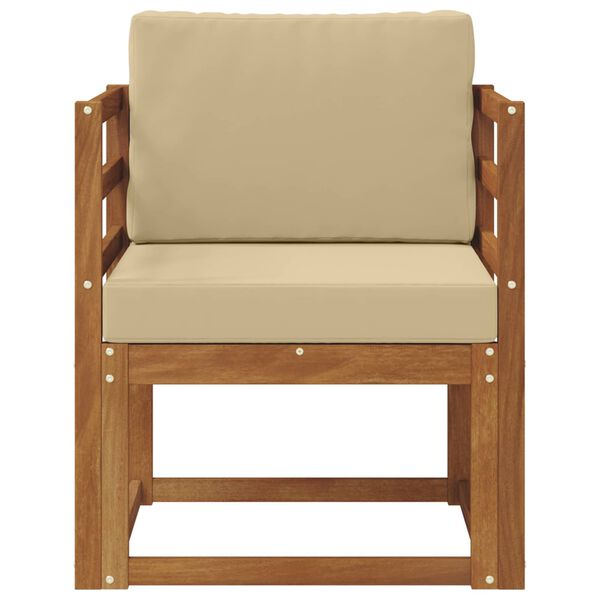 vidaXL K&uuml;lt&eacute;ri kanap&eacute; T&ouml;m&ouml;r ak&aacute;cfa &eacute;s poli&eacute;szter Term&eacute;szetes