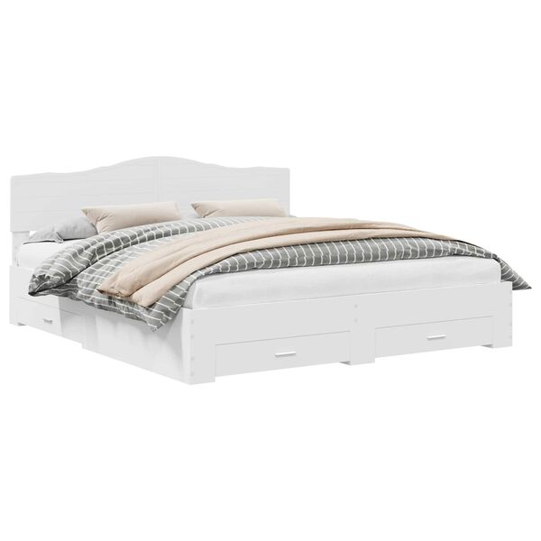 vidaXL &Aacute;gykeret fejt&aacute;ml&aacute;val fi&oacute;kkal Feh&eacute;r 180 x 200 cm Faanyag