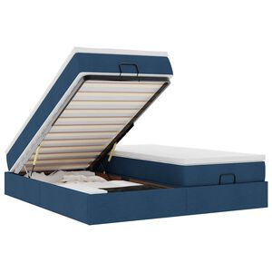 vidaXL Ottom&aacute;n &aacute;gykeret matracokkal k&eacute;k 160x200cm sz&ouml;vet