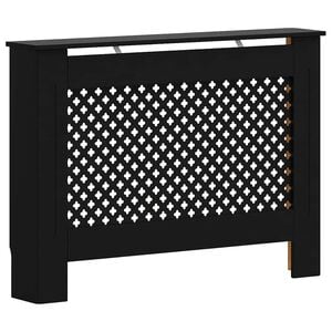 vidaXL fekete MDF radi&aacute;torburkolat 112 x 19 x 81,5 cm
