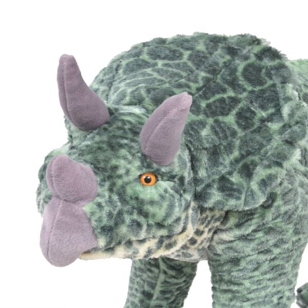 vidaXL z&ouml;ld &aacute;ll&oacute; triceratops pl&uuml;ssj&aacute;t&eacute;k XXL