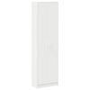 vidaXL Ruh&aacute;sszekr&eacute;ny polcokkal ajt&oacute;val Feh&eacute;r 55 x 25 x 189 cm Faanyag