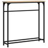 vidaXL sonoma t&ouml;lgyfa konzolasztal 75 x 19,5 x 75 cm r&eacute;tegelt f&aacute;b&oacute;l