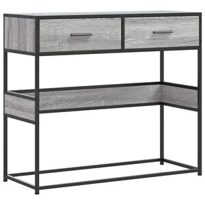 vidaXL sz&uuml;rke sonoma sz&iacute;nű szerelt fa t&aacute;lal&oacute;asztal 90x35x80 cm