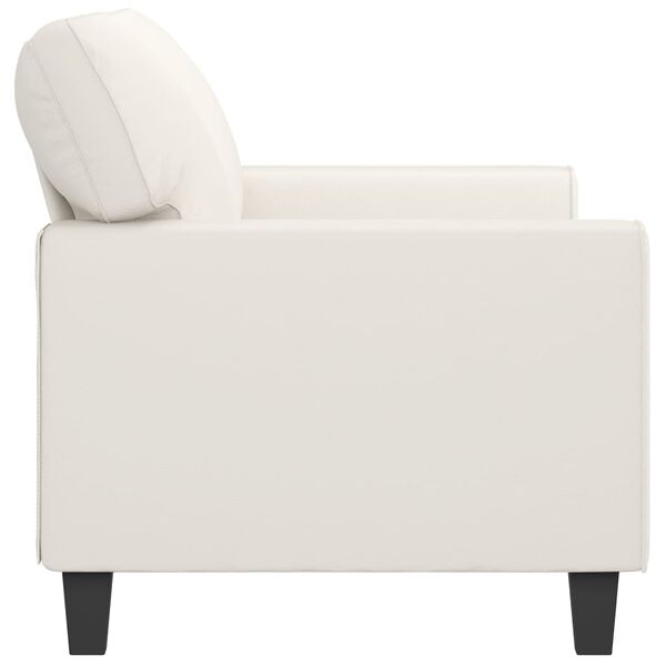 vidaXL 2 szem&eacute;lyes kr&eacute;msz&iacute;nű műbőr kanap&eacute; 140 cm