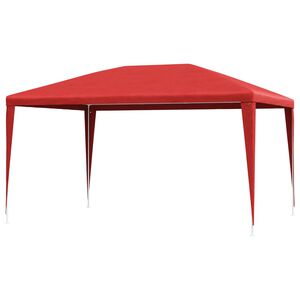 vidaXL Partys&aacute;tor 400 x 300 x 255 cm Piros PE &eacute;s ac&eacute;l
