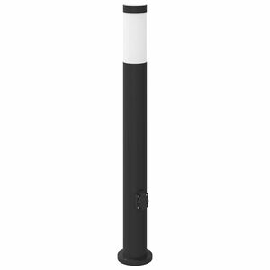 vidaXL 80 cm rozsdamentes ac&eacute;l oszlopl&aacute;mpa konnektorral IP44