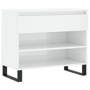 vidaXL magasf&eacute;nyű feh&eacute;r szerelt fa cipőszekr&eacute;ny 70 x 36 x 60 cm